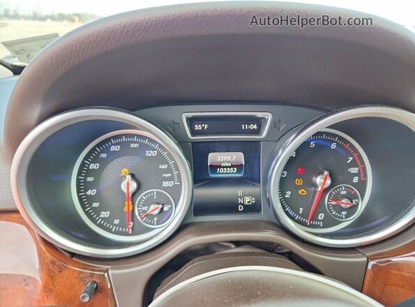 4JGDA5HB8GA787328 2016 MERCEDES-BENZ GLE Brown Widok zestawu wskaźników