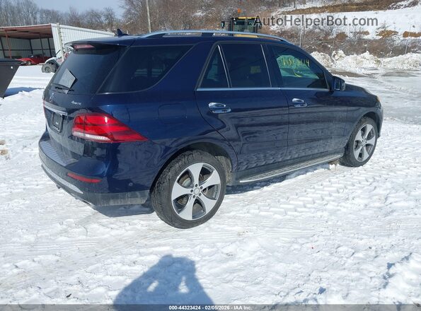 4JGDA5HB8HA818689 2017 MERCEDES-BENZ GLE 350 Dark Blue Задняя правая четверть