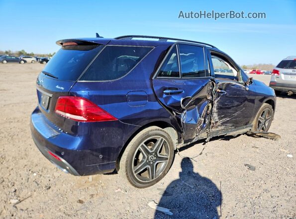 4JGDA5HB9JB156153 2018 MERCEDES-BENZ GLE Синий Задняя правая четверть