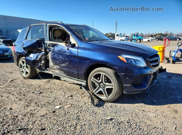 4JGDA5HB9JB156153 2018 MERCEDES-BENZ GLE Синий Передняя правая четверть
