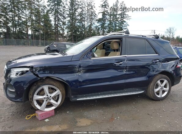 4JGDA5HB9JB196927 2018 MERCEDES-BENZ GLE 350 Dark Blue Front view