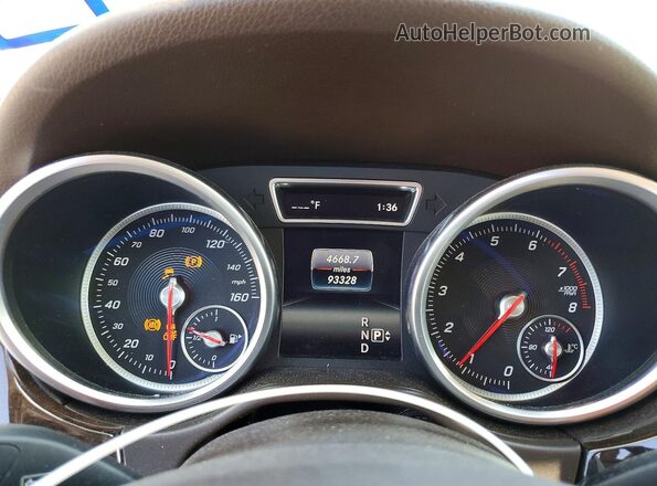 4JGDA5JB3GA639033 2016 MERCEDES-BENZ GLE Серебряный Вид щитка приборов