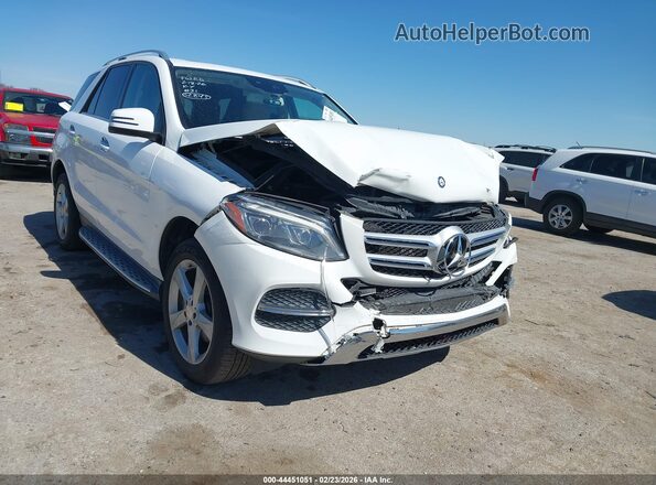 4JGDA5JB5HA814660 2017 MERCEDES-BENZ GLE 350 White Przód prawy