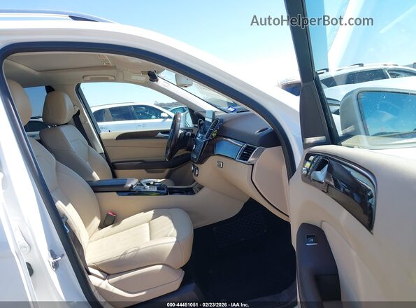 4JGDA5JB5HA814660 2017 MERCEDES-BENZ GLE 350 White Widok wnętrza z przodu