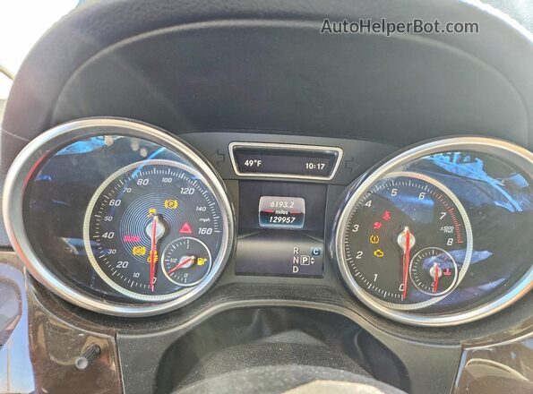 4JGDF6EE0KB212858 2019 MERCEDES-BENZ GLS Black Вид щитка приладів