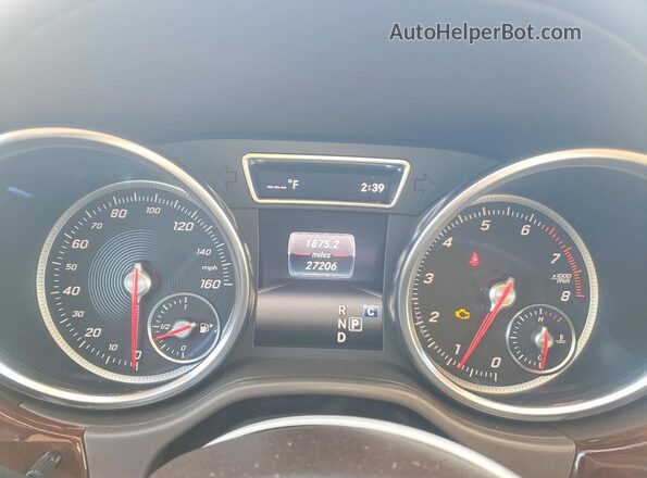 4JGDF6EE0KB237338 2019 MERCEDES-BENZ GLS White Вид щитка приладів