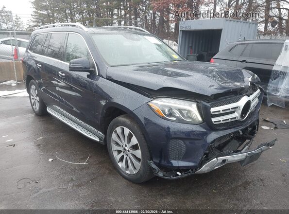4JGDF6EE1JB159991 2018 MERCEDES-BENZ GLS 450 Синий Передняя правая четверть