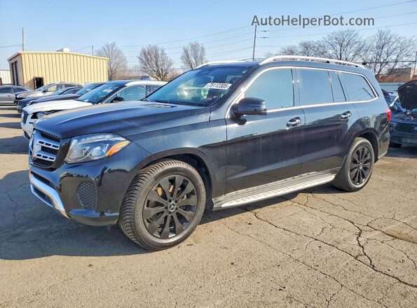 4JGDF6EE2HA894866 2017 MERCEDES-BENZ GLS Черный Передняя левая четверть