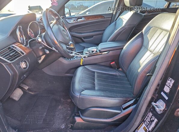 4JGDF6EE2JB178338 2018 MERCEDES-BENZ GLS Черный Вид салона спереди