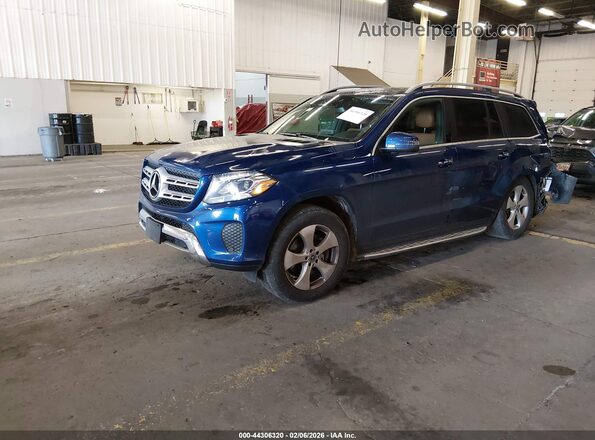 4JGDF6EE2KB238300 2019 MERCEDES-BENZ GLS 450 Blue Передня ліва чверть