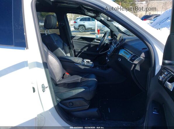 4JGDF6EE5KB231681 2019 MERCEDES-BENZ GLS 450 White Widok wnętrza z przodu