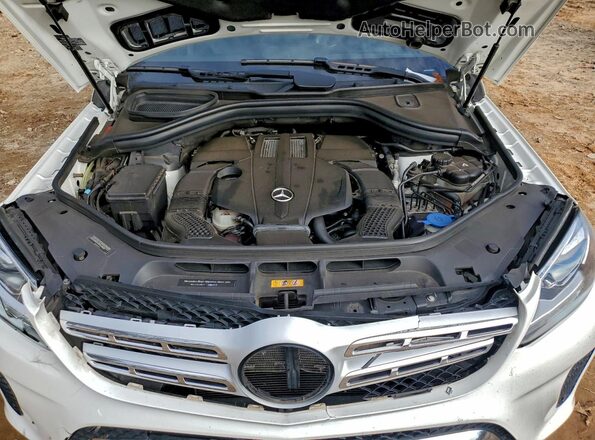4JGDF6EE7KB230452 2019 MERCEDES-BENZ GLS White Engine compartment view