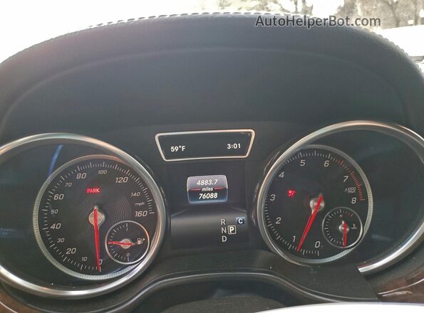 4JGDF6EE7KB230452 2019 MERCEDES-BENZ GLS White Instrument cluster view