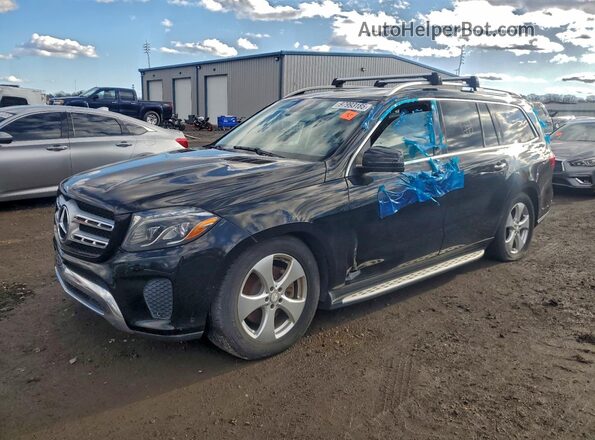 4JGDF6EE9HA802572 2017 MERCEDES-BENZ GLS Черный Передняя левая четверть