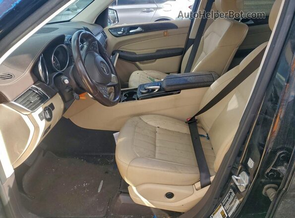 4JGDF6EE9HA802572 2017 MERCEDES-BENZ GLS Черный Вид салона спереди