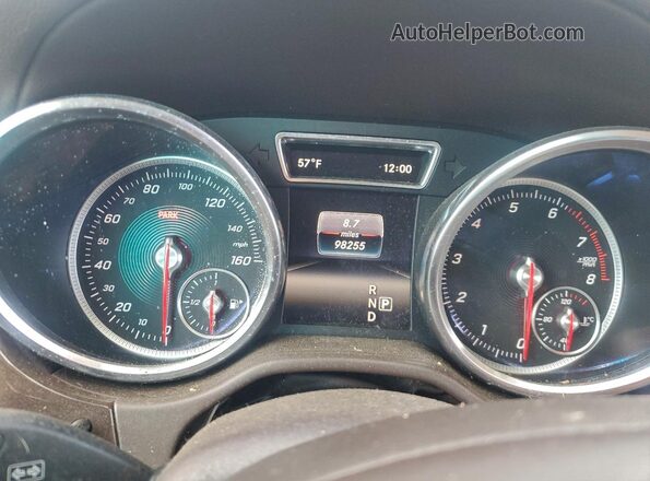 4JGDF6EE9HA802572 2017 MERCEDES-BENZ GLS Черный Вид щитка приборов