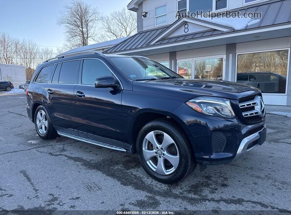 4JGDF6EE9HA873755 2017 MERCEDES-BENZ GLS 450 Синий Передняя правая четверть