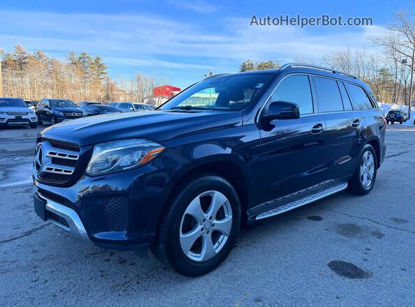 4JGDF6EE9HA873755 2017 MERCEDES-BENZ GLS Blue Przód lewy