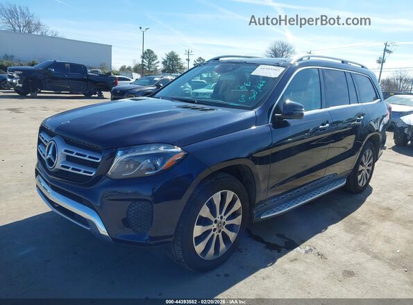 4JGDF6EEXJB176496 2018 MERCEDES-BENZ GLS 450 Dark Blue Առջևի ձախ երեք քառորդ տեսարան