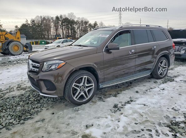 4JGDF7DE2JB034540 2018 MERCEDES-BENZ GLS Коричневый Передняя левая четверть