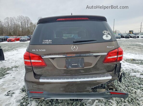 4JGDF7DE2JB034540 2018 MERCEDES-BENZ GLS Коричневый Вид сзади