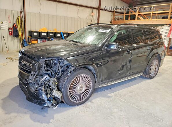 4JGDF7FE0HA943793 2017 MERCEDES-BENZ GLS Черный Передняя левая четверть