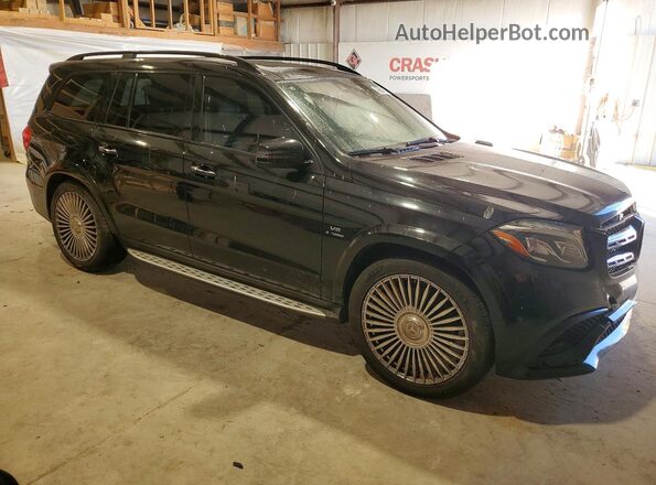 4JGDF7FE0HA943793 2017 MERCEDES-BENZ GLS Черный Передняя правая четверть