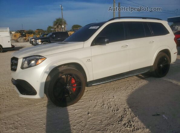 4JGDF7FE3JB107105 2018 MERCEDES-BENZ GLS White Vista tres cuartos delantera izquierda