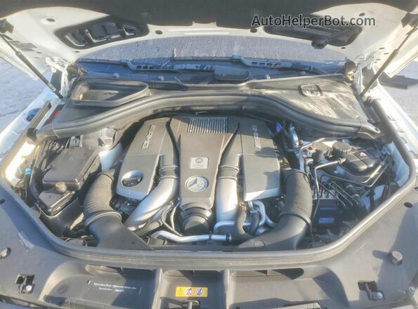 4JGDF7FE3JB107105 2018 MERCEDES-BENZ GLS White Vista del compartimento del motor