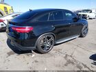 2019 Mercedes-benz Amg Gle 43 Coupe 4matic Черный vin: 4JGED6EB7KA138098
