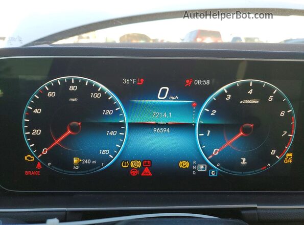 4JGFB4JB9MA383816 2021 MERCEDES-BENZ GLE Белый Вид щитка приборов
