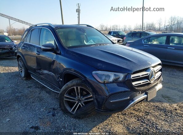 4JGFB4KB1NA717370 2022 MERCEDES-BENZ GLE 350 Dark Blue Передняя правая четверть