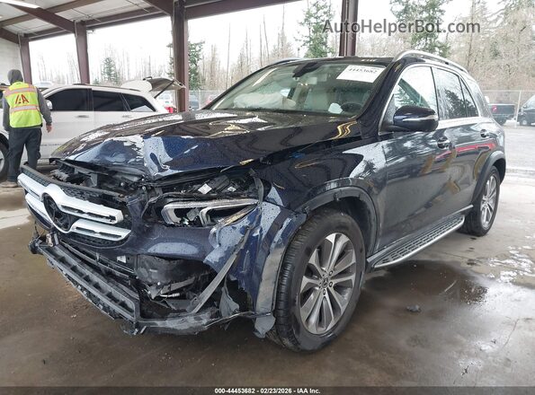 4JGFB4KB2LA122315 2020 MERCEDES-BENZ GLE 350 Синий Передняя левая четверть