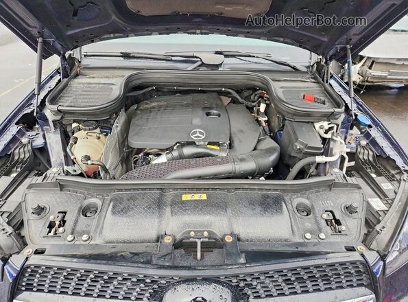 4JGFB4KB3MA495610 2021 MERCEDES-BENZ GLE Blue Vista del compartimento del motor