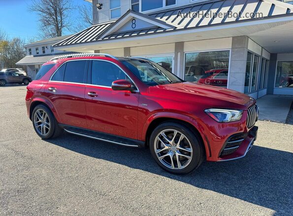 4JGFB6BB0MA450099 2021 MERCEDES-BENZ GLE Красный Передняя левая четверть