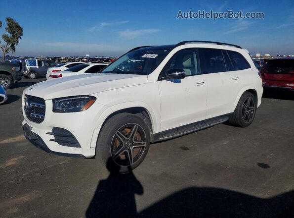 4JGFF5KE0NA689159 2022 MERCEDES-BENZ GLS Белый Передняя левая четверть
