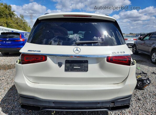 4JGFF8KE2MA212149 2021 MERCEDES-BENZ GLS White Вид ззаду