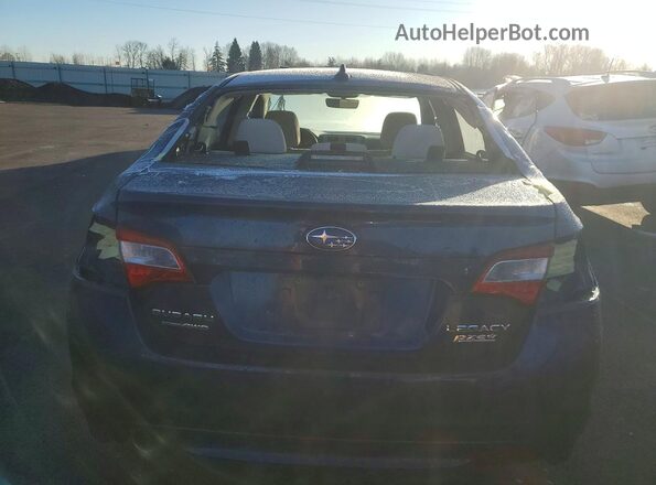 4S3BNAC65H3047857 2017 SUBARU LEGACY Синий Вид сзади