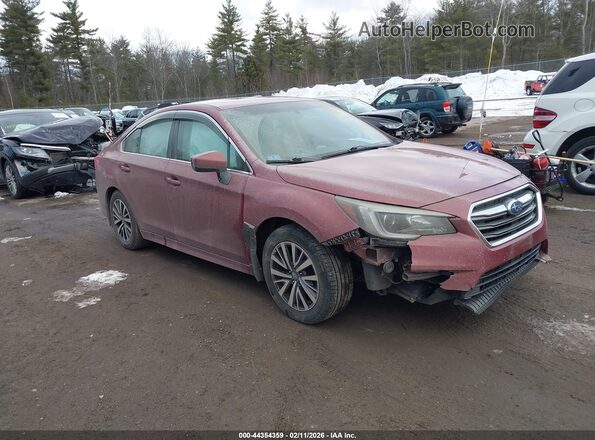 4S3BNAC65J3009244 2018 SUBARU LEGACY Red Przód prawy