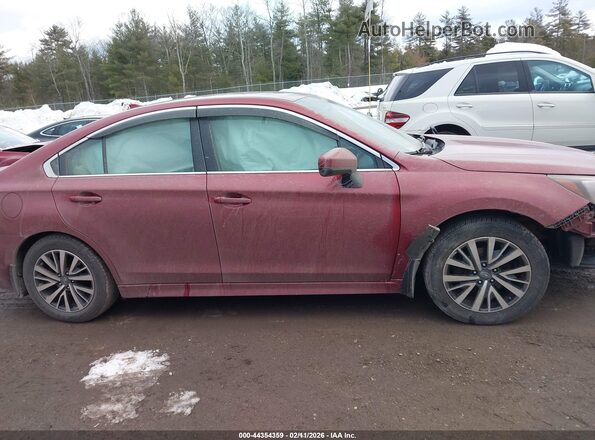 4S3BNAC65J3009244 2018 SUBARU LEGACY Red Widok wnętrza z tyłu