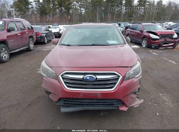 4S3BNAC65J3009244 2018 SUBARU LEGACY Red Widok zestawu wskaźników