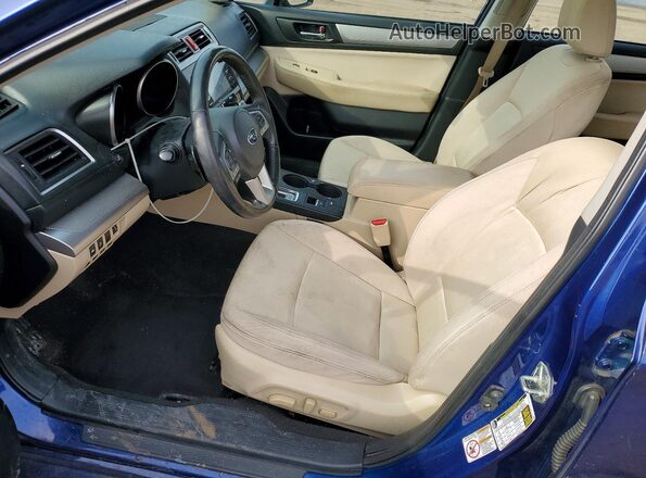 4S3BNAH6XH3011512 2016 SUBARU LEGACY Синий Вид салона спереди