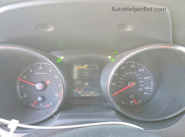 4S3BNBA62G3052229 2016 SUBARU LEGACY Белый Вид щитка приборов