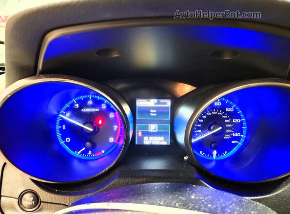4S3BNBC66G3056605 2016 SUBARU LEGACY Черный Вид щитка приборов