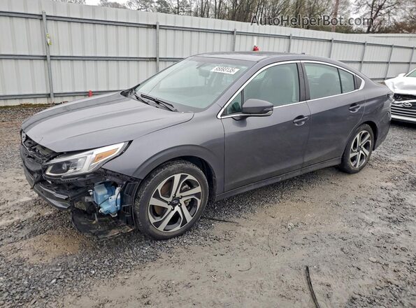 4S3BWAM66N3015409 2022 SUBARU LEGACY Charcoal Առջևի ձախ երեք քառորդ տեսարան
