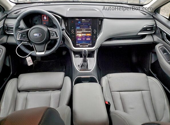 4S3BWAM66N3015409 2022 SUBARU LEGACY Charcoal Առջևի վահանակի տեսք
