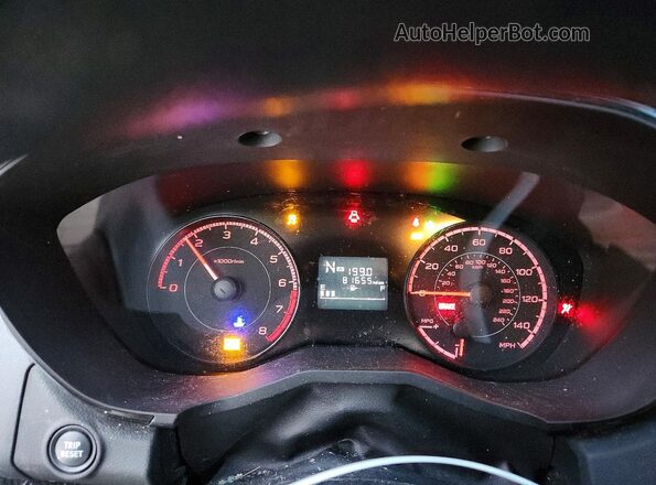 4S3GKAA60H3621637 2017 SUBARU IMPREZA Синий Вид щитка приборов