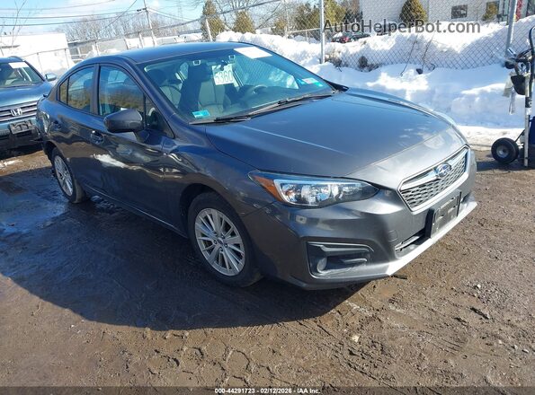 4S3GKAD63J3615820 2018 SUBARU IMPREZA Серый Передняя правая четверть