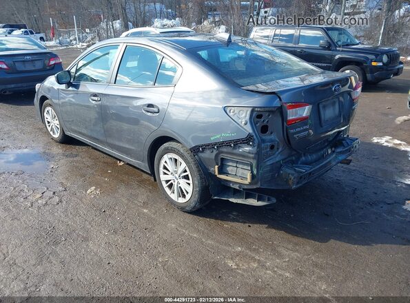 4S3GKAD63J3615820 2018 SUBARU IMPREZA Серый Задняя левая четверть