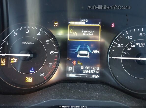 4S3GKAD63J3615820 2018 SUBARU IMPREZA Серый Вид задних сидений